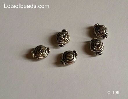 Bali Style Flat Spacer Bead